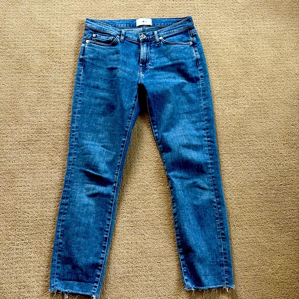Seven Roxanne ankle jeans raw hem